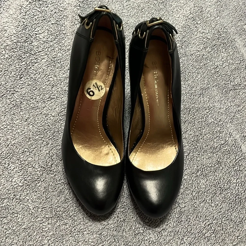 BCBGeneration Black Platform Heels